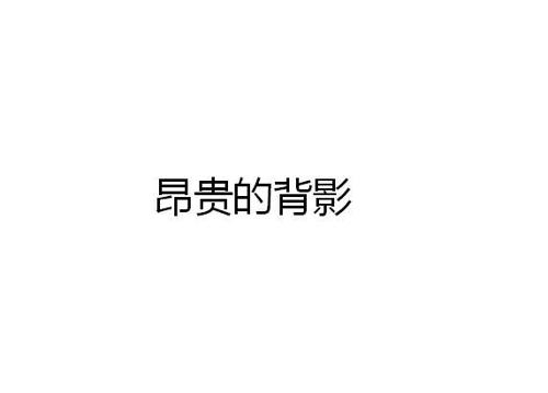 昂贵的背影